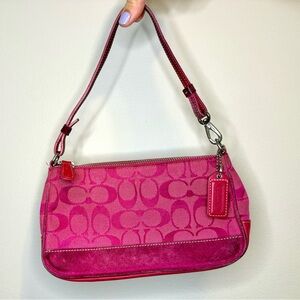 🩷 Vintage Coach Pink Signature Shoulder Bag | Y2K | Style 6094 🩷
